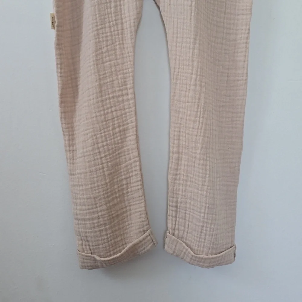 GREIGE Organic Cotton Overalls Sz 4 Unisex